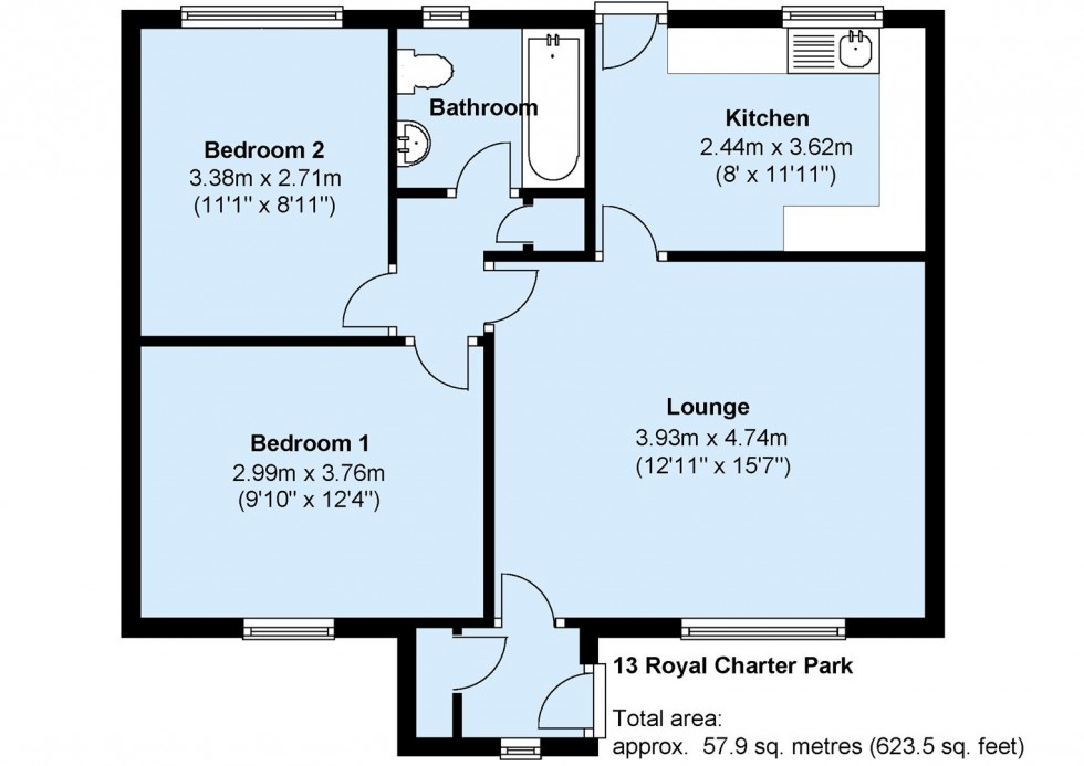 Floorplan for CHULMLEIGH