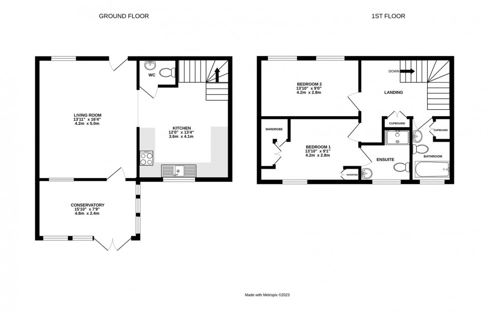 Floorplan for HIGH BICKINGTON