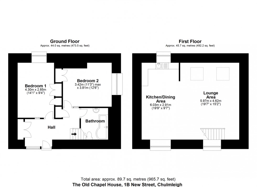 Floorplan for CHULMLEIGH