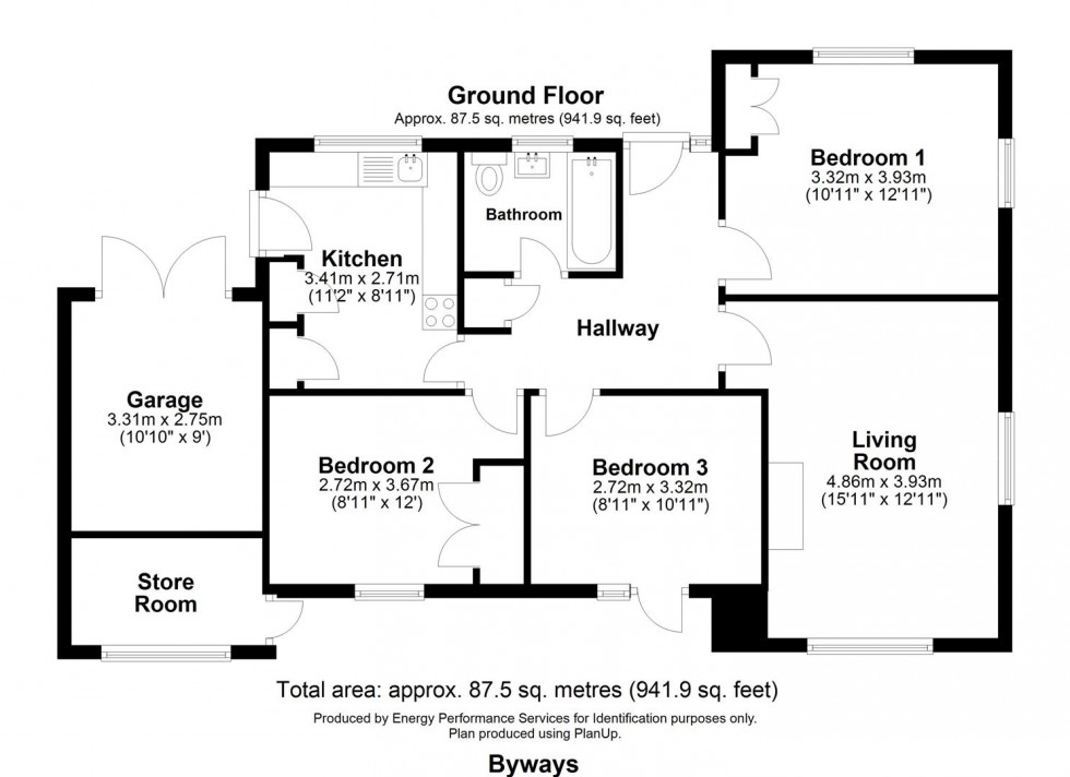 Floorplan for CHAWLEIGH