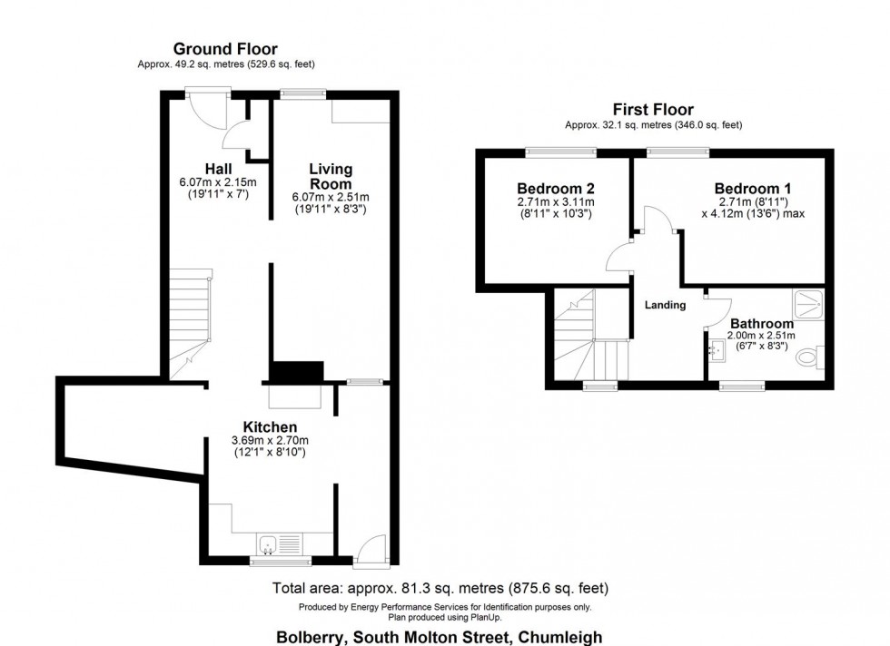 Floorplan for CHULMLEIGH