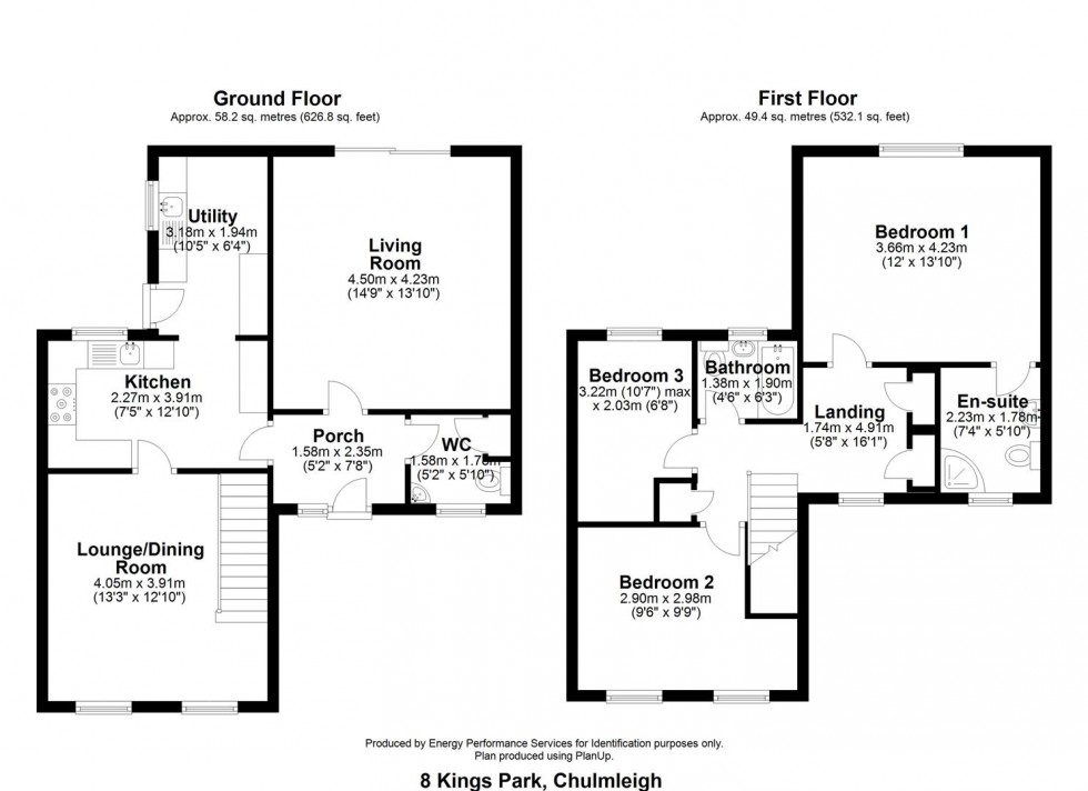 Floorplan for CHULMLEIGH