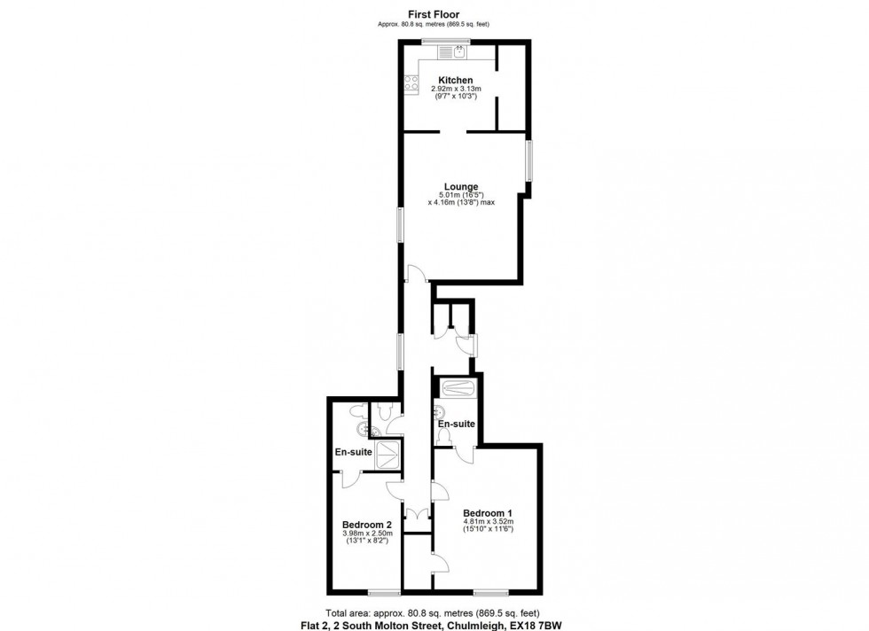 Floorplan for South Molton Street, Chulmleigh