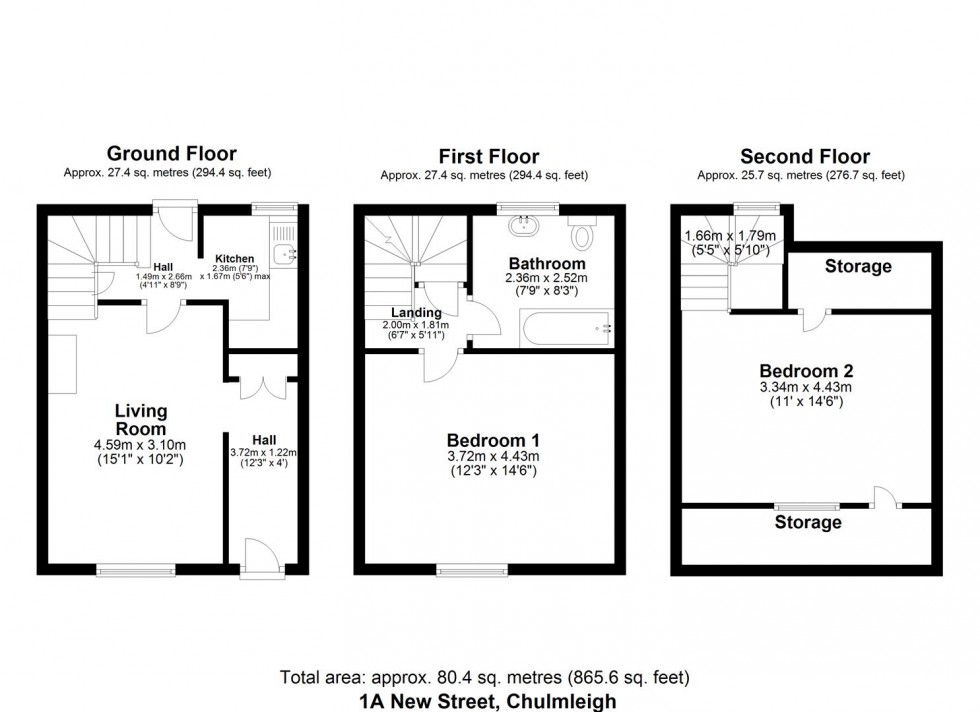 Floorplan for CHULMLEIGH